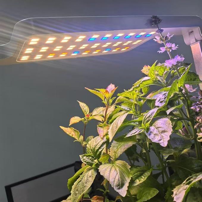 12 Pods Indoor Garden Hydroponics Growing System24W LED Grow Light6.5L Water TankPump SystemAutomatic Timer Smart Vegeable and Fruit Grow Garden KitWhite