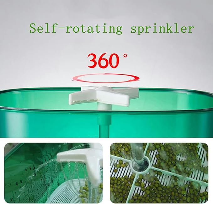 Bean Sprouts Maker Household Automatic Small Bean Sprouts Growing Bucket Large Capacity Seed Germination Kit