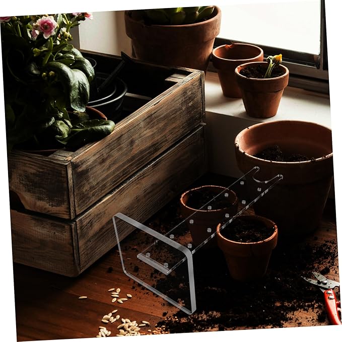 2pcs Indoor Grow Light Stand for Plants Height Acrylic Rack Vertical Lamp Support for and Greenhouse Use Sturdy and Design