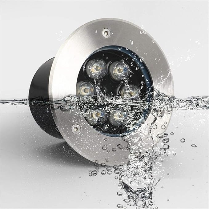 Ground LED Landscape Lights - LED Beam Spotlight 12V /24V LED Embedded Buried Lamp IP67 Waterproof Staircase Floor Aisle Illumination Building Outdoor LightsGreen-9W(12V)