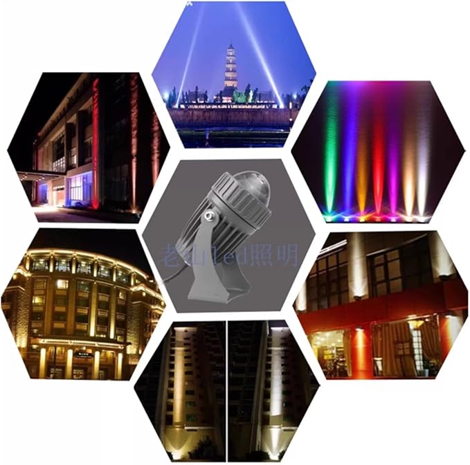 Landscape Lights - 110V-230V LED Beam Spotlight IP66 Outdoor Waterproof Adjustable Angle Long Distance Projection Light for Hotel Villa Courtyard Facade Wall Wash Lighting(Green10W)