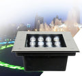 Square LED Recessed Outdoor Spotlight Underground Lighting IP67 Waterproof DC12V Low LED Spotlight for Terrace for Gardens Terraces Pool Paths Architectural LightinWarm White-24W(12v)