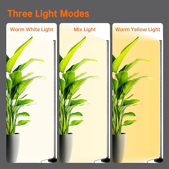 Bstrip Standing Grow Light for Indoor Plants 36W &amp 18W LED Plant Light