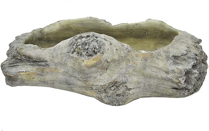 Accent Planter with Driftwood Like Gray Terracotta 16 Inch