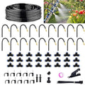 Drip Irrigation System for Garden 50 ft Garden Watering System Drip Irrigation Kit with 18pcs 360° Bending Mister Nozzles for Lawn Yard Flower Green Houses Plants