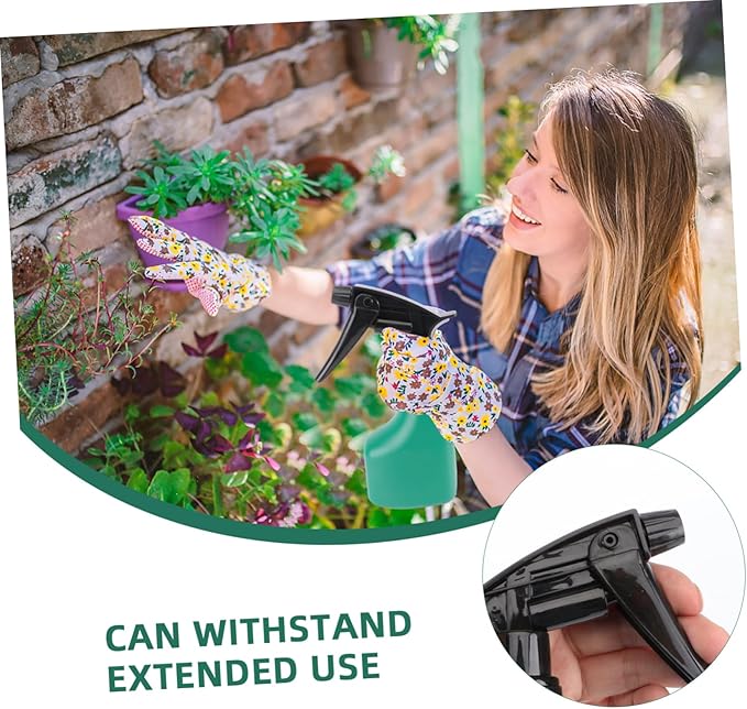 10-Piece Garden Tool Set Case with Floral Patterns Plastic Material Lightweight Tool Box for Stainless Steel for Potted Plants Flower Beds