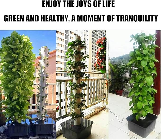 Hydroponic Kits Garden Hydroponic System Kit Gardening Indoor Cultivation System Vertical Cultivation Tower Fresh Herbs Garden Fruits Vegetables Beginner Hydroponics System