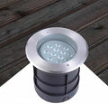 LED Buried Lights - Outdoor Landscape LightsRound Recessed 30° Polarized Ground Light IP67 Waterproof Adjustable Angle Optical Lens Spotlight Garden Floor LaBlue-36W