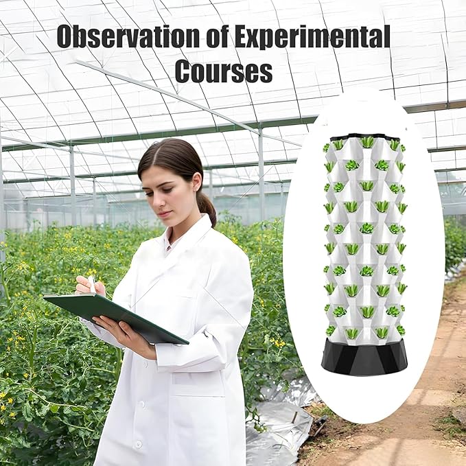 80 Pods Hydroponics Tower Garden Hydroponic Growing System Aeroponics Growing Kit for Herbs Fruits and Vegetables