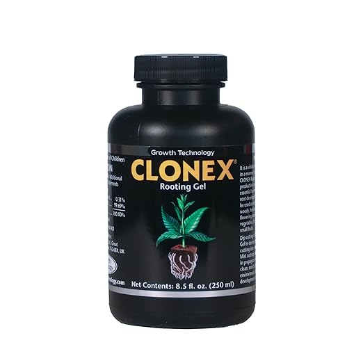 Clonex Rooting Gel - High-Performance Rooting Compound for Plant Cuttings Contains IBA Promotes Root Initiation &amp Development - 250ml