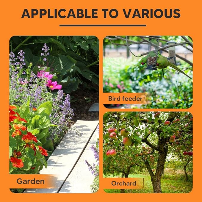 Squirrel Repellent Outdoor Squirrel Deterrent for Garden Chipmunk Repellent Outdoor Squirrel Away Squirrel Repellent for Attic/Trees/YardNatural Ingredients 8Packs