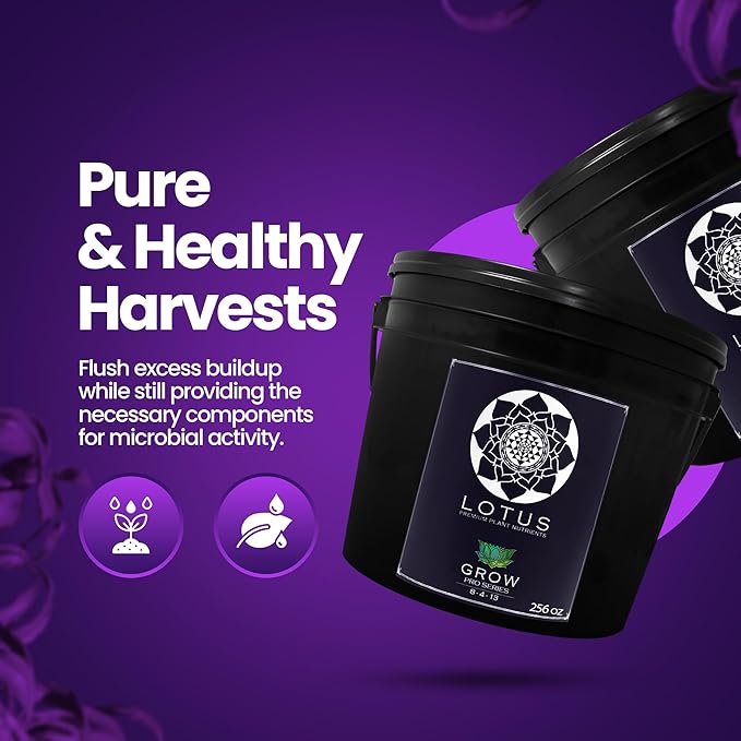 Grow Pro Series - Hydroponic Plant Nutrients and Fertilizer Water Soluble Plant Food - Massive Roots Made for Coco Coir Hydro &amp Soil Enhances Flowering &amp Fruiting Indoor &amp Outdoor Gr