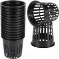Net Pots for Hydroponics 16PCS Hydroponic Garden Net Pots - Slotted Plastic Mesh for Plant Nursery(White)