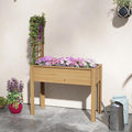 Raised Garden Bed4x2x1ft Oval Metal Planter Box for Planting Outdoor Plants Vegetables Planters Beds Boxes Flower Pots Large Gardening Yard with Legs Porch Window
