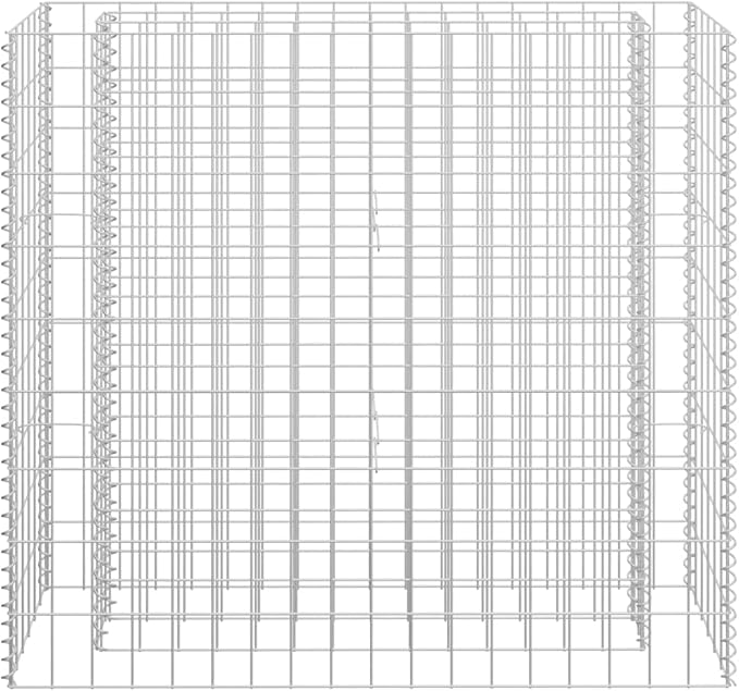 Gabion Raised BedOutdoor Garden Gabion Stone Basket Planter Raised Vegetable BedWire Basket Fencing Patio Decorative Fence for Outdoor Landscape Lawn Galvanized Steel 35.4x11.8x35.4