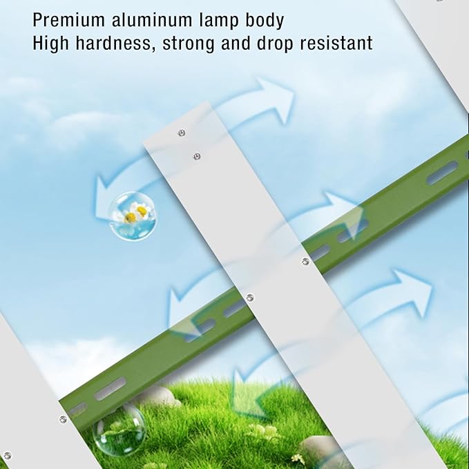 LED Grow Light Full Spectrum Hanging Panel Plant Growing Lamp for Greenhouse Indoor AC 100‑277V (US Plug 100‑240V) Rushbomiwdtkhrnzu-12