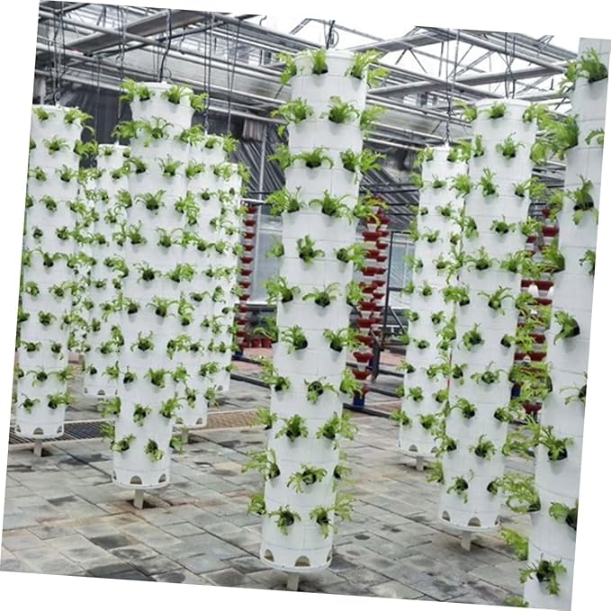 Happyyami 3sets Hydroponic Vertical Planting Cups Hydroponic Growing Tower Accessories Easy to Use