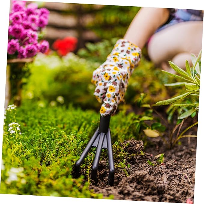 1set Professional Gardening Tool Garden Tools Dual Rubber Grip for Planting Weeding and Boys and Girls Outdoor Gardening Activities