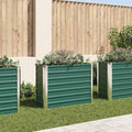 Green Galvanized Steel Raised Garden Bed 39.4x15.7x30.3 inch Rectangular Planter Box for Outdoor Plants Durable Metal for Vegetables Herbs Flowers