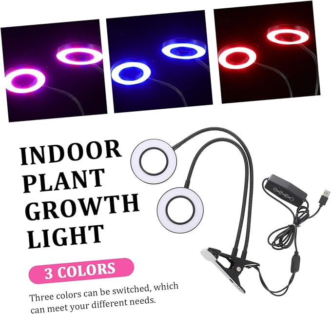 Garneck Led Grow Light Low Light House Plant Lamp for Seed Starting Indoor Growth Lamp