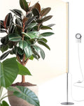 Barrina T1S Standing Grow Light for Indoor Plants with Timer 65W 660nm High PPFD Tera Series Vertical Full Spectrum Grow Lights Adjustable Height 5FT-5.6FT Foot Switch Non-Glare Design Silver