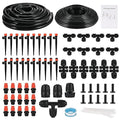 Complete 234FT Drip Irrigation System with 87 Quick Connectors - Automatic Sprinkler Kit for Lawn Raised Bed Greenhouse &amp Plant Watering. Includes 1/4'' Tubing Drip Emitters &amp Connectors