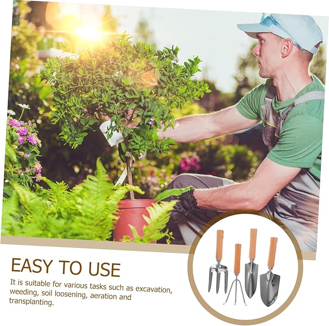 VANZACK 1 Set Garden Tools Ergonomic Hand Tools with Handles for Efficient Weeding and Soil Excavation Durable Gardening Supplies for Outdoor Use and Easy Organization