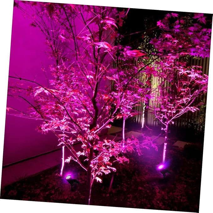 2pcs Lights Decorative Ground Plug Outdoor Solar Spotlights for Garden Pathway