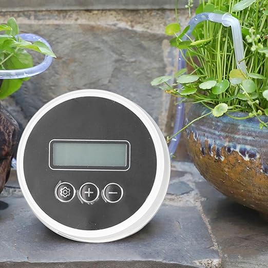 Automatic Drip Irrigation Kit LCD DIY Self Watering System USB or Battery Powered Home Smart Drip Irrigation Timer for 10 Indoor Plants