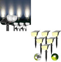 Linkind 6 Pack Solar Lights Outdoor StarRayS &amp 6 Pack Warm White Spotlight SP004