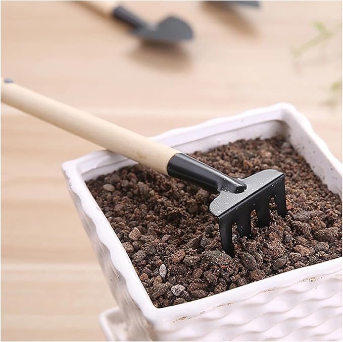 Garden Tool Set for Plants Flower Pot Shovel Rake Spade Tools Plant Weeding(1)