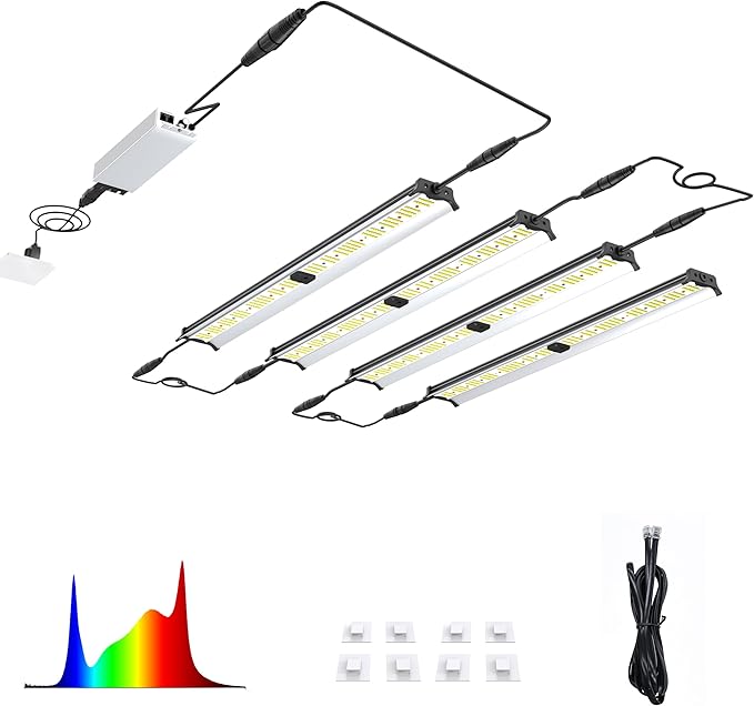 FARMLITE Grow Lights for Indoor Plants Full Spectrum Supplemental Lighting Quantum Board Grow Lights