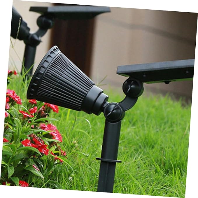 LIFKOME 2pcs Solar Lights Outdoor Ground Plug Landscape Lamps for Garden Pathway Patio