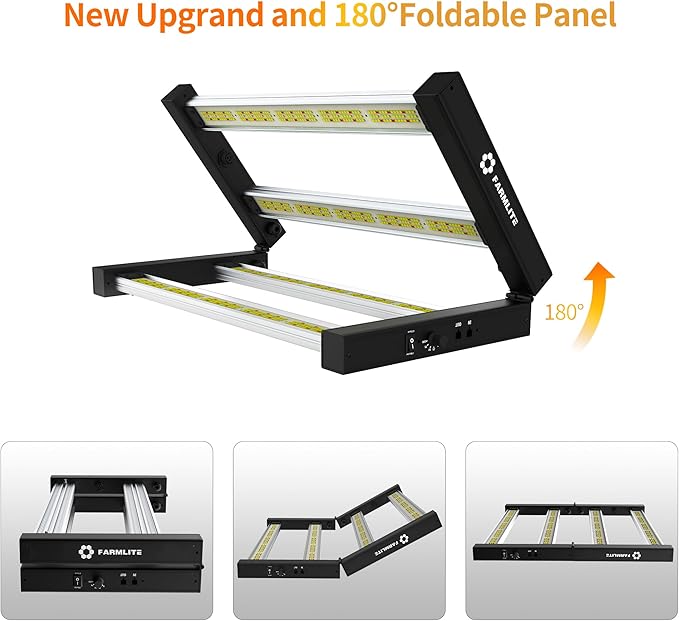 FARMLITE Grow Light LED Grow Lights for Indoor Plants Full Spectrum Growing Light Plant Hanging Growing Lamps Seedling Daisy Chain Dimmable Board 4x4ft Coverage