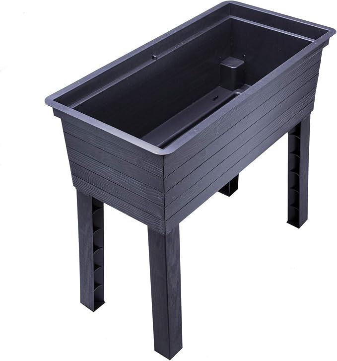 Exaco 645140/1 Balcony Raised Bed Planter and Protective Cover Anthracite