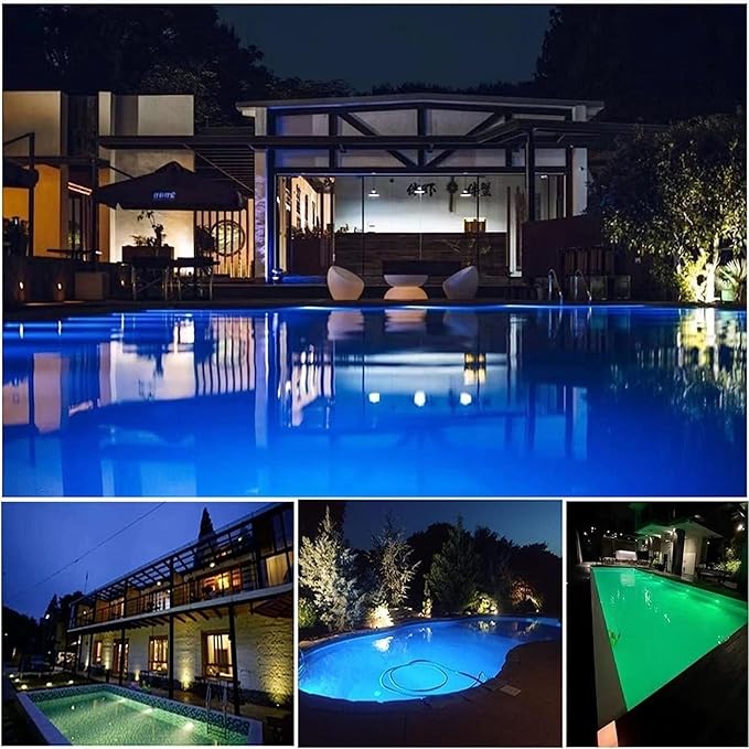 LED Ring Fountain Light - 12V IP68 Waterproof Underwater Spotlight for Garden and Pool