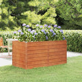 Garden Raised Bed Metal Flower Box Large Galvanized Steel Outdoor Planter for Vegetables Herbs Planting Gardening Beds 63x31.5x30.3
