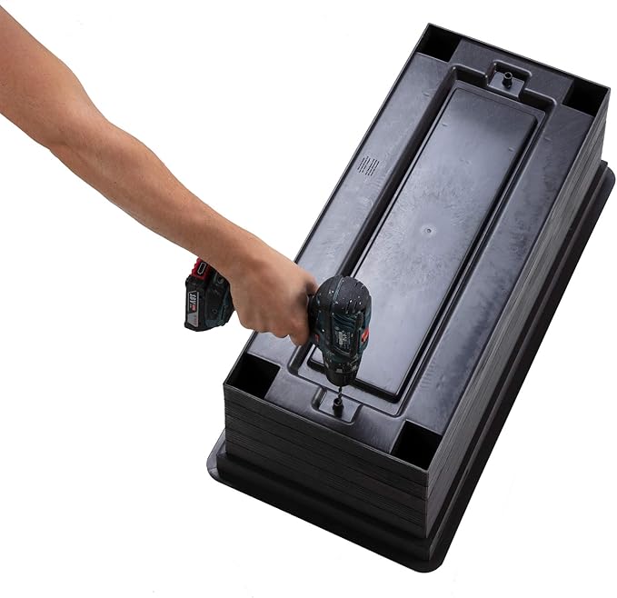 Exaco 645140/1 Balcony Raised Bed Planter and Protective Cover Anthracite