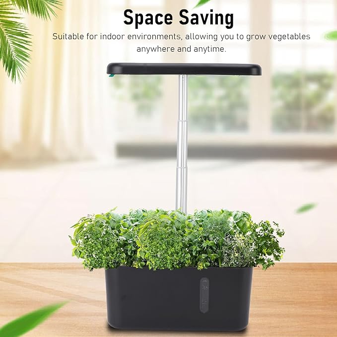Hydroponics Growing System Space Saving LED Light Control Hydroponics Planter Kit for Indoor Gardening