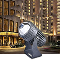 10W LED Spot Lights - Landscape Lights AC85-265V Outdoor Wall Lamp Narrow Beam Spotlight IP65 Waterproof Long Range LED Floodlights Adjustable Bracket Ground Light(Blue)