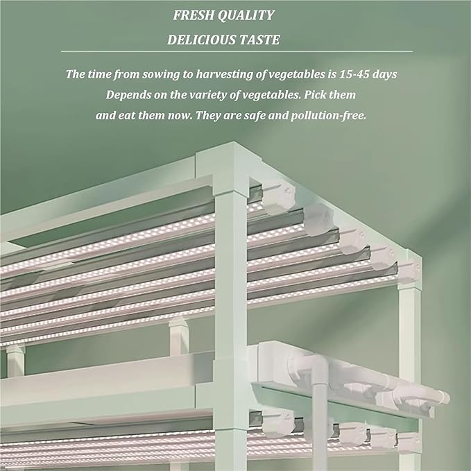 Hydroponics Growing Systems Kit Garden Hydroponic Growing Systemsfor Herbs Fruits and Vegetables.(with Lights)