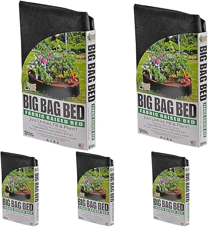 Smart Pot 100511247 Big Bag Fabric Raised Bed Original Black (Pack of 5)