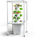 Hydroponics Growing System18-Plant Hydroponics Tower Indoor Vertical Garden with LED Timing Grow LightNursery Germination Kit Including Water LevelWater TankTimer