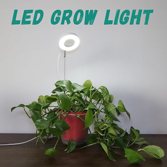EP Indoor Plants Grow Light Full Spectrum LED Plant Light Height Adjustable Growth Floor Lamp with Automatic Timer Ideal for Small Plants2 Packs