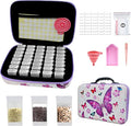 40 Slots Seed Storage Organizer Seed Organizer with 40 Label Stickers 20 Clear Storage Bags Seed Storage Container for Flower Vegetable Plants Garden Seeds Saving (40 Slots)