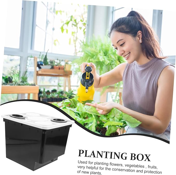 TOYANDONA Hydroponics System Bucket for Soilless Planting Easy Assembly Vegetable Nursery Holder for Home Balcony Indoor Gardens Lid Supports Healthy Vegetable Growth