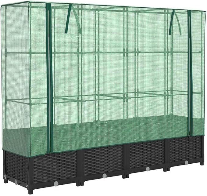 YAFF Raised Bed Black Green Polypropylene (PP) Polyethylene (PE) IronLawn &amp GardenGardeningPots &amp Planters4015816
