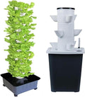 15/20/25/30 Pods Hydroponics Tower Garden Hydroponic Growing System for Fruits and Vegetables Aeroponics Growing Kit with Hydrating Pump Net Pots 20holes (30holes)-//