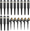 VENUS MANUFACTURING 18PK Outdoor Low Voltage Landscape Lights Kits with 12 Pack 3 Watt 200 Lumen LED Pathway Lights &amp 6 Pack 3 Watt 200 Lumen LED Spotlight for Garden Sidewalk Yard