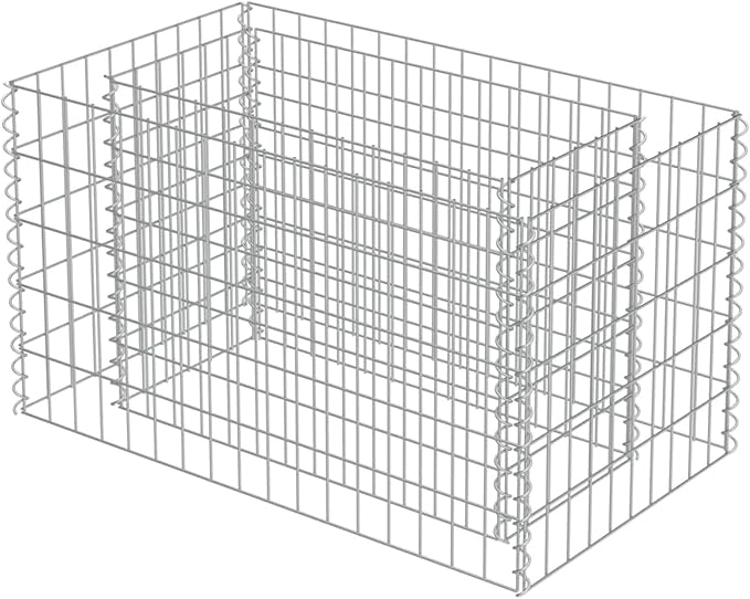Gabion Raised Bed Gabion Planter Raised Bed Gabion Basket for Outdoor Garden Yard Galvanised Steel 35.4x19.7x39.4